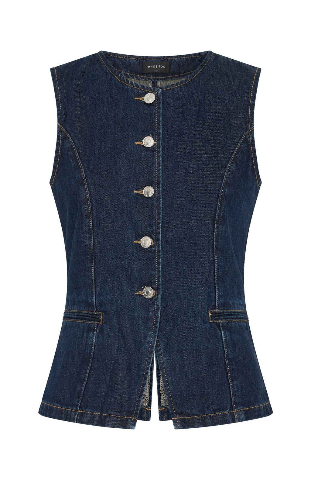 I'll Miss You Denim Top Dark Navy