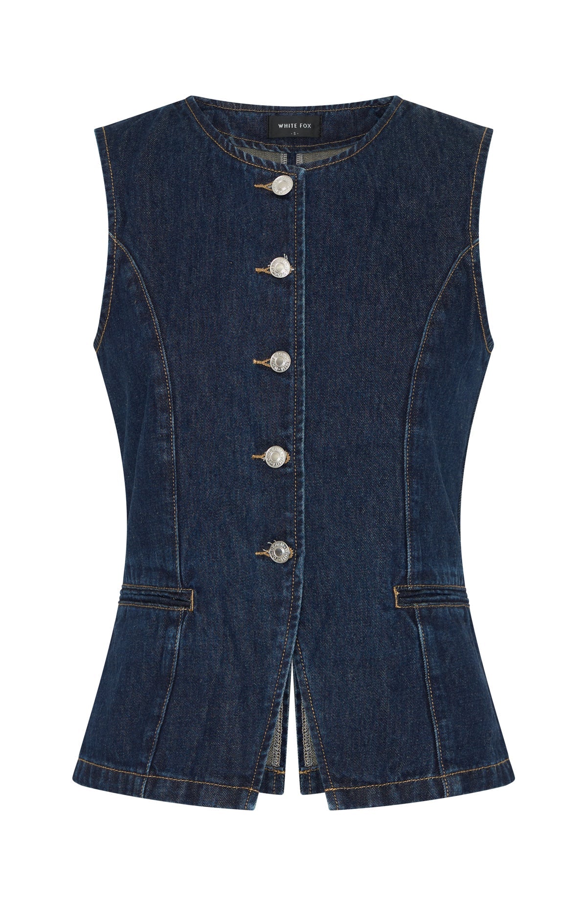 I'll Miss You Denim Top Dark Navy