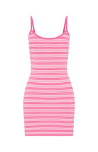 I've Been Thinking Knit Mini Dress Pink Stripe