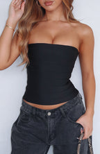 Thought I Was Dreaming Bandage Top Black