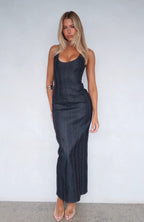 In My Heart Maxi Dress Dark Indigo