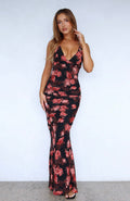 Put You First Maxi Dress Terracotta Floral