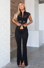 On My Own Wave Pants Black