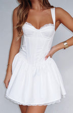 Like De Ja Vu Mini Dress White