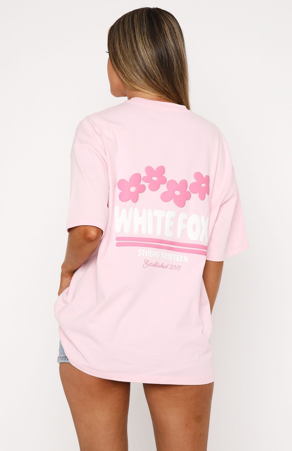 Tropic Time Oversized Tee Pink