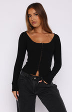 Always Right Long Sleeve Top Black