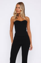 Next Chapter Strapless Bustier Black
