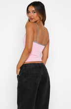 Hey Gorgeous Singlet Top Pink