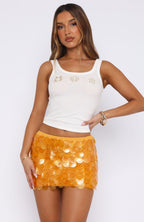 Forgiven Aura Shell Mini Skirt Mango