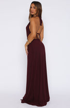 Tuscany Twilight Maxi Dress Plum