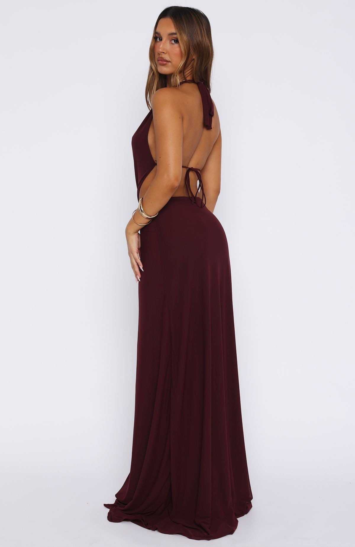 Tuscany Twilight Maxi Dress Plum