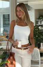 Just Let It Go Singlet White