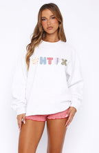 Waiting Long Enough Oversized Sweater Grey Marle