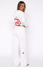 11th Street City Girl At Heart Wide Leg Sweatpants Cherry Glaze