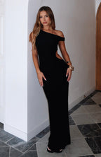 Living For The Weekend Mesh Maxi Dress Black