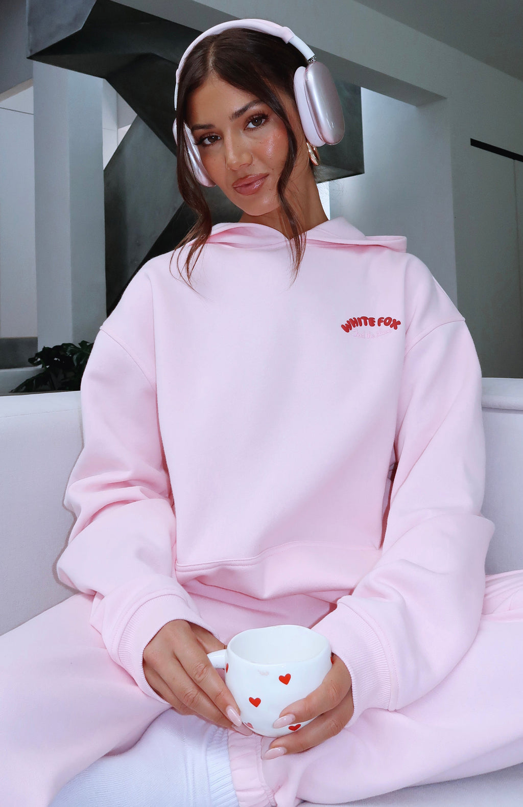 Love Me Tender Oversized Hoodie Pink