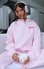 Love Me Tender Oversized Hoodie Pink