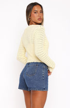 Just Forget About It Long Sleeve Top Lemon