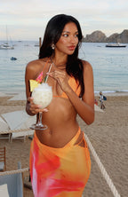 Luminous Maxi Skirt Sunset Floral