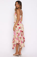 Butterfly Kisses Midi Dress Buttercream Fields