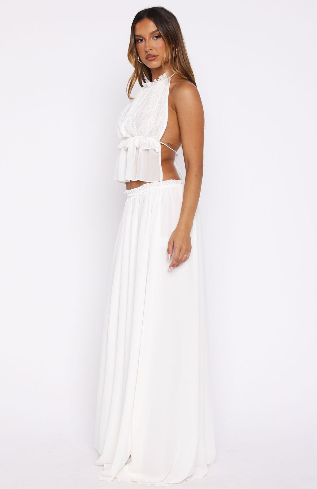 Pure Magic Maxi Skirt White