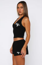 Made Me Better Top Black