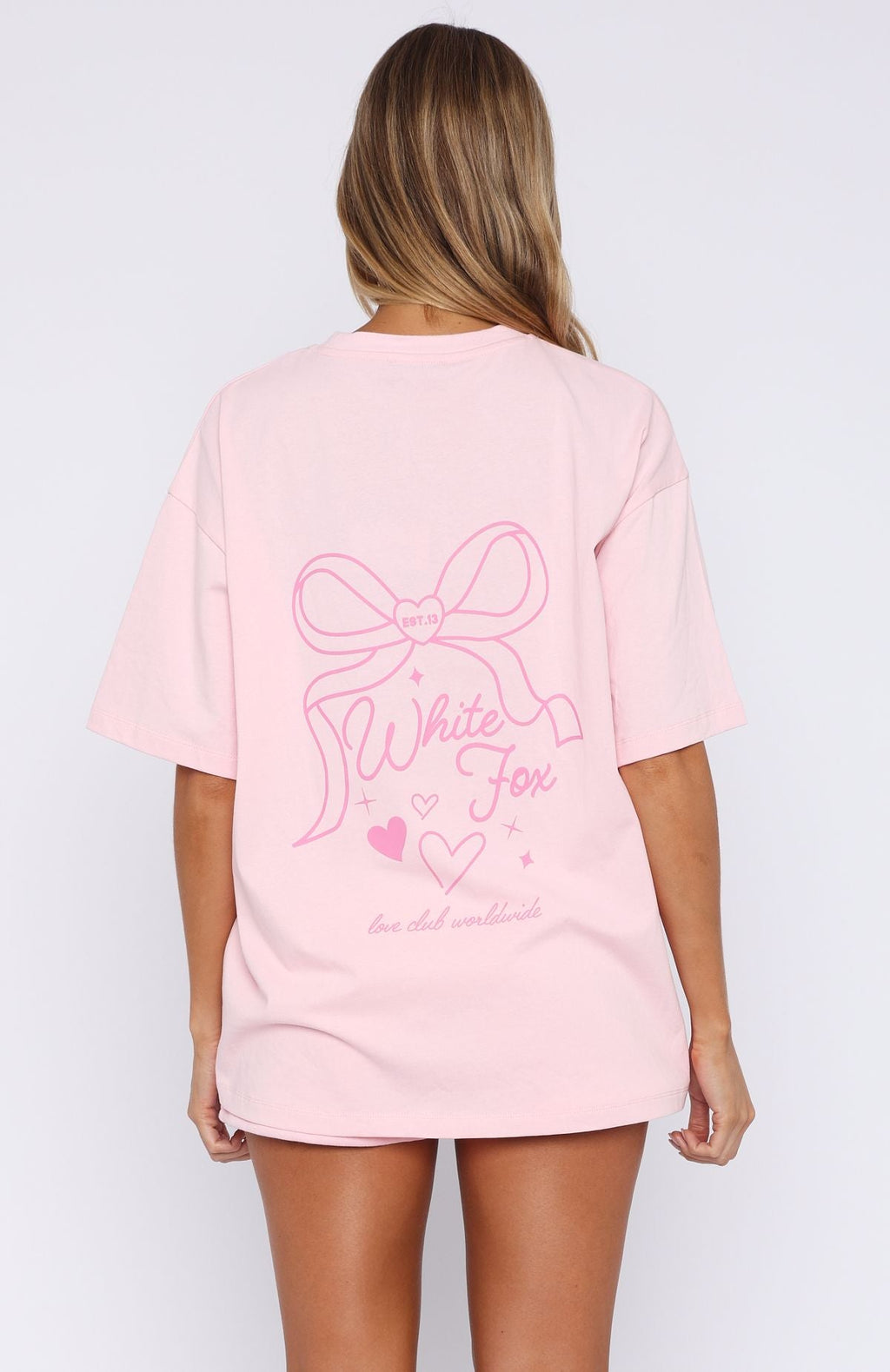 Love You Forever Oversized Tee Pink