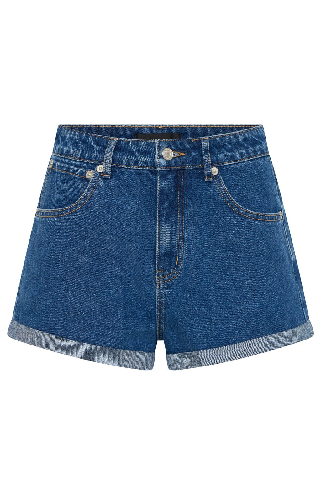 Missin' Something Denim Shorts Cobalt Blue Wash