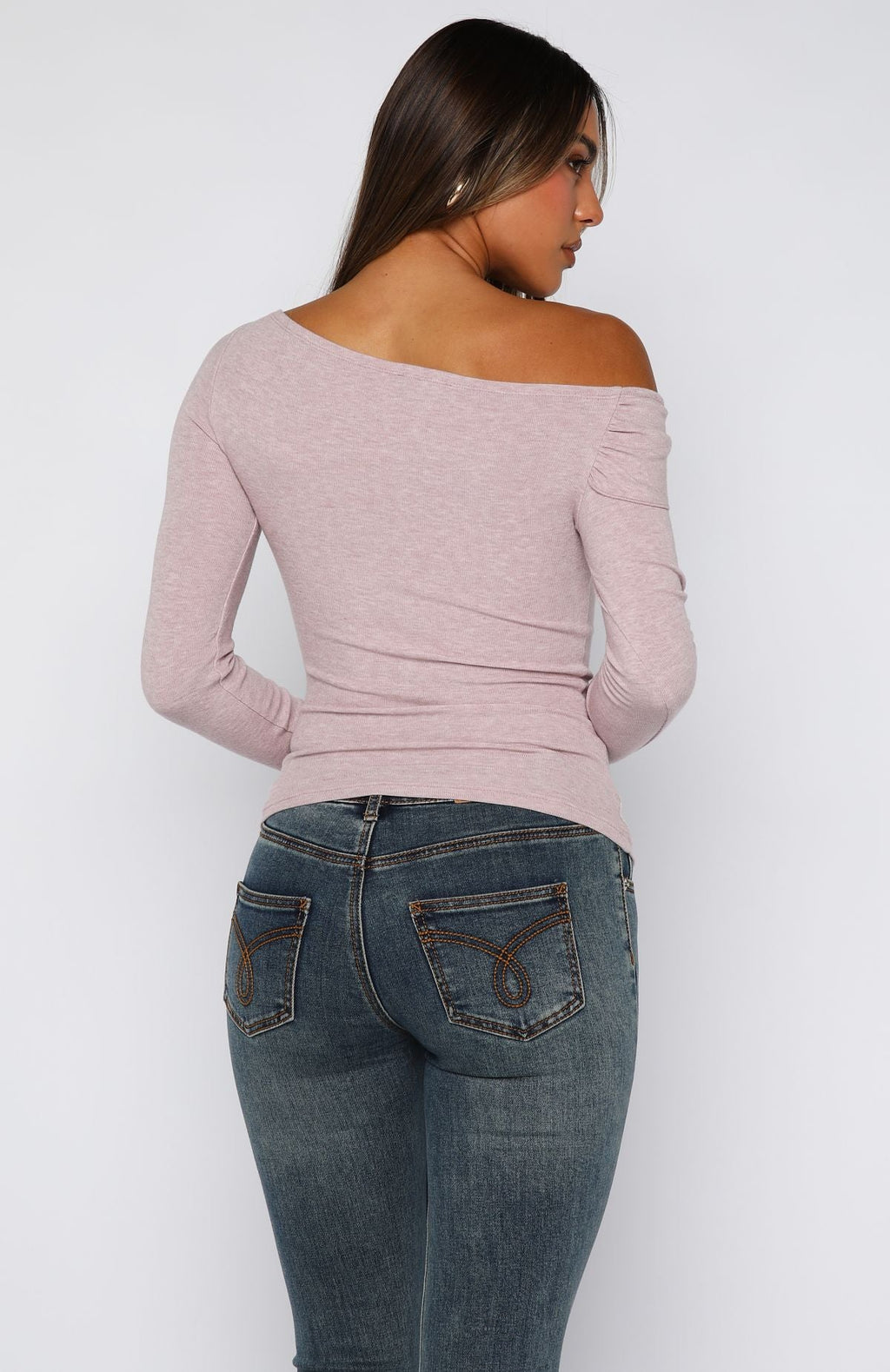 Swapping Digits Long Sleeve Top Soft Berry