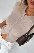 Mutual Feelings Ribbed Top Oat