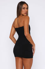 Tell Me A Secret Strapless Bustier Black