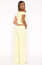 Turn Heads Fast Pants Lemon