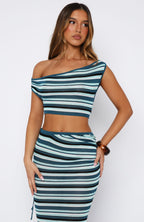 Some Where Beyond Knit Top Blue Horizon