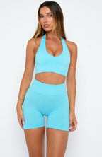 Zoom Seamless Shorts Azure