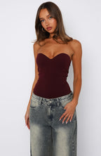 Stuck To You Bodysuit Wine