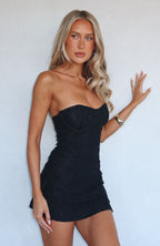 Raised Right, Lead Wrong Lace Mini Dress Black