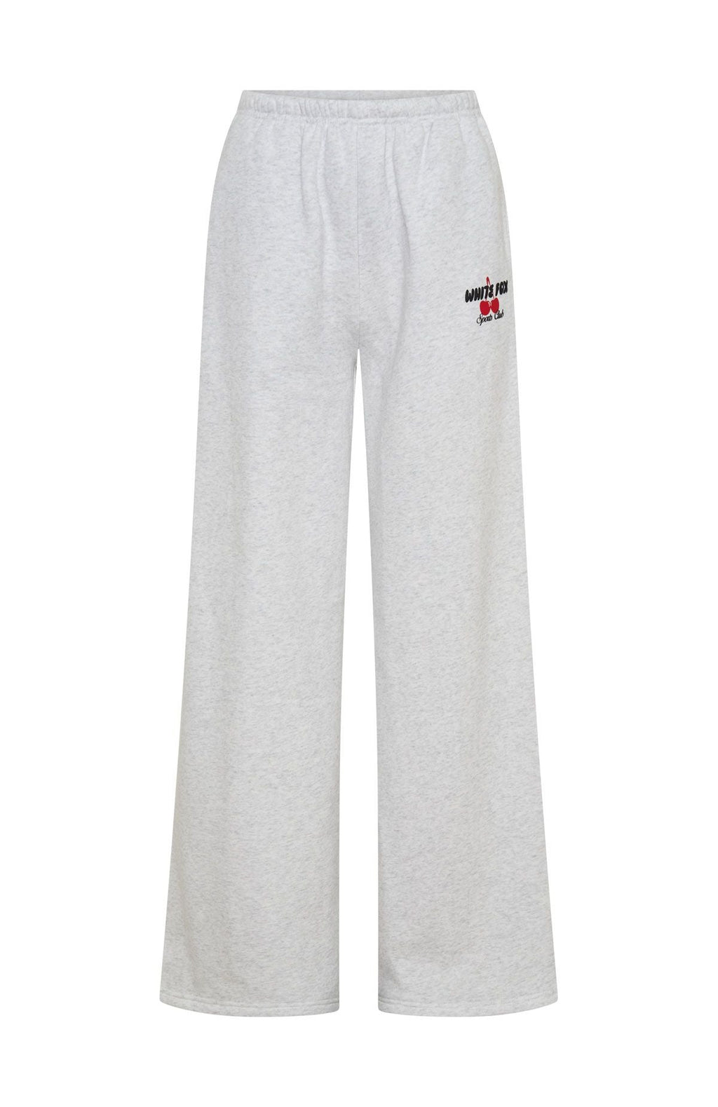 Club 14 Cassie Wide Leg Sweatpants Grey Marle