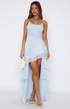 The Time We Shared Maxi Dress Baby Blue