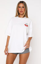 Done With The Games Oversized Tee White