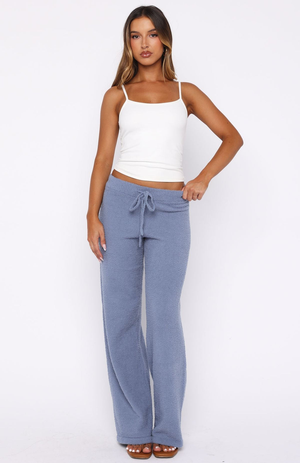 Act Natural Knit Pants Steel