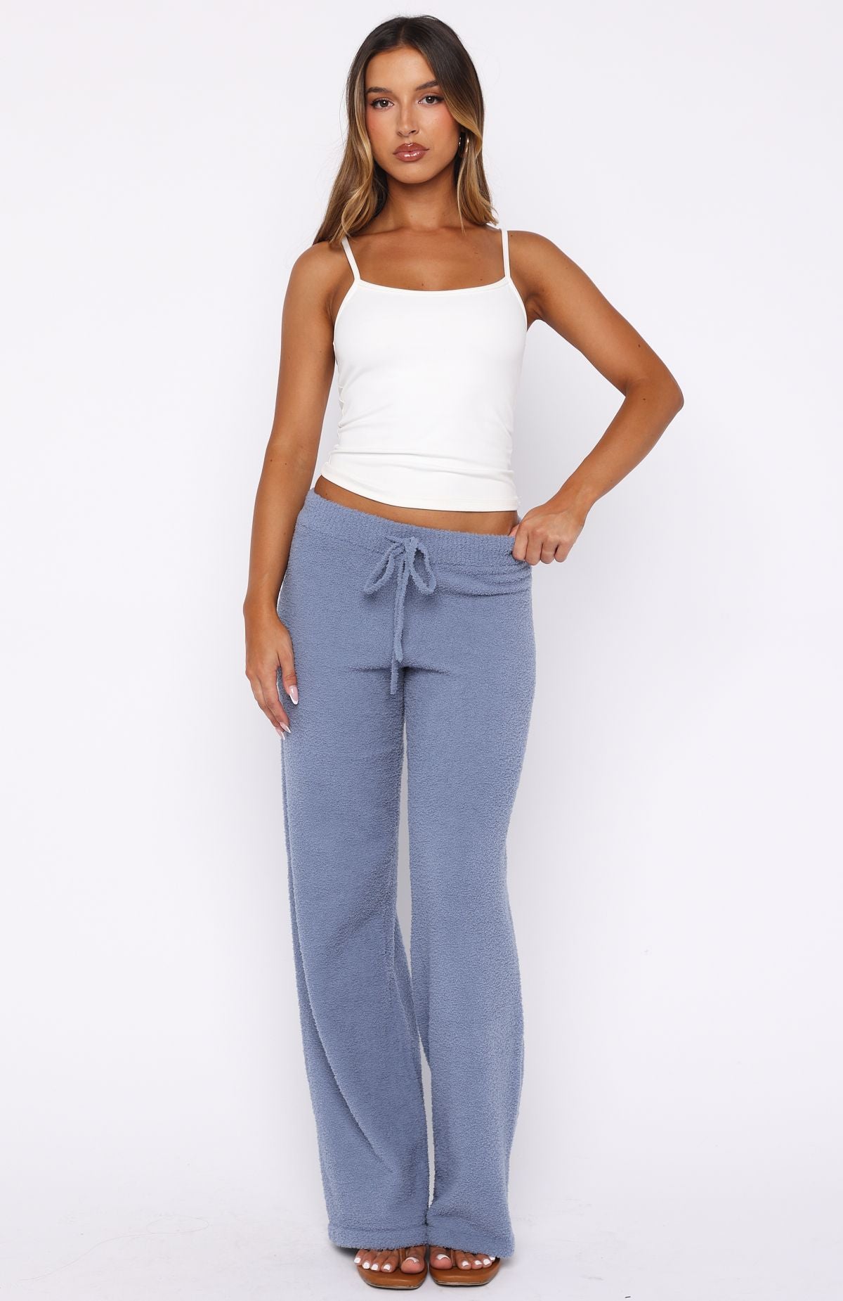 Act Natural Knit Pants Steel