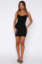 Oh My Love Bandage Mini Dress Black