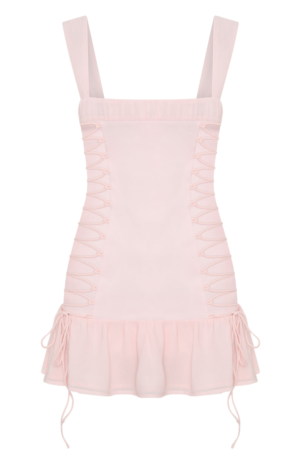 Rush In Mini Dress Baby Pink