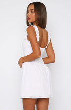 Sassy But Cute Mini Dress White
