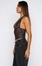 Midnight Memories Halter Top Bronze