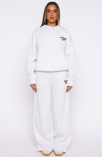 Club 14 Cassie Boxy Hoodie Grey Marle