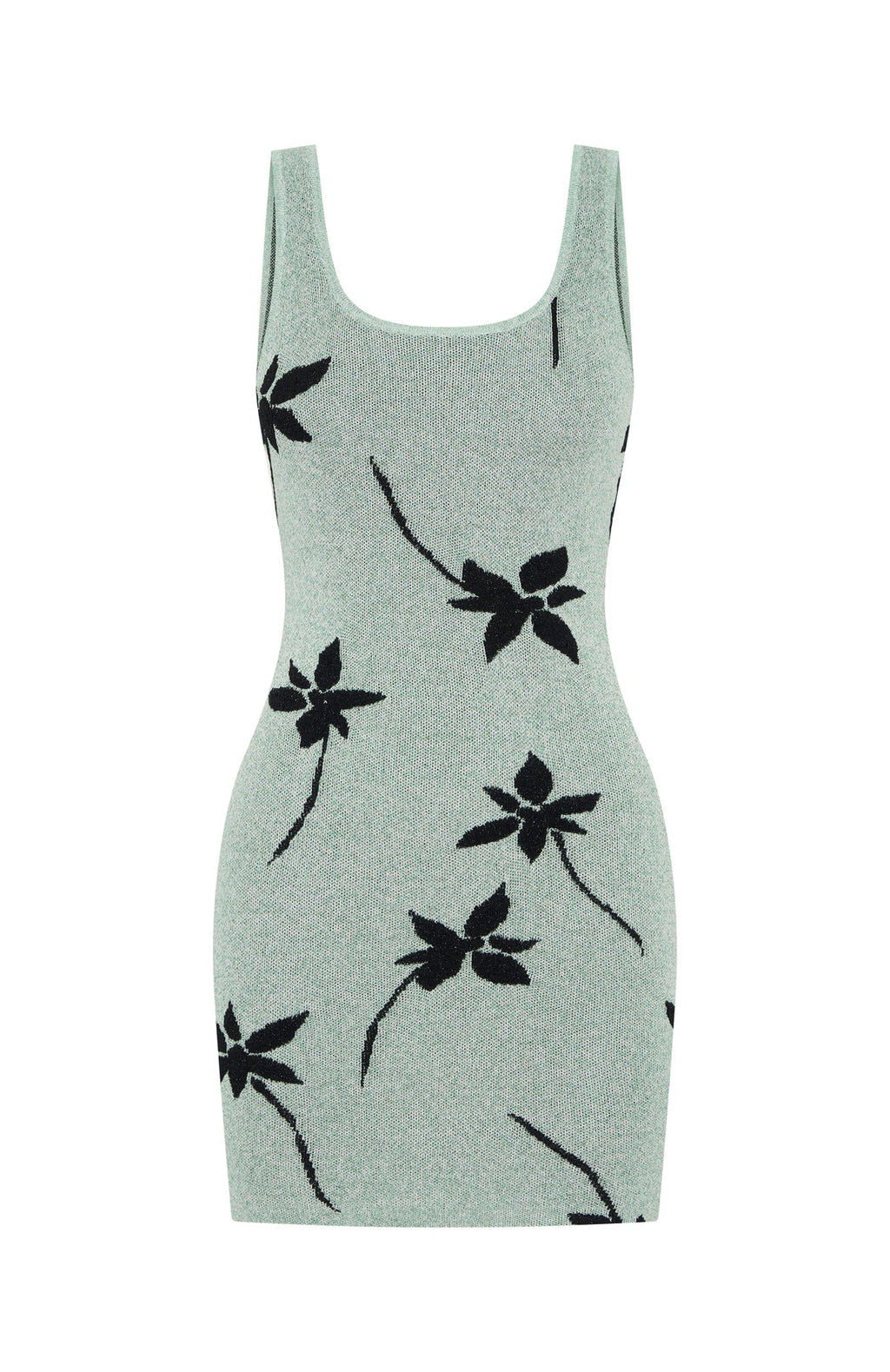 Sheer Bliss Knit Mini Dress Mint