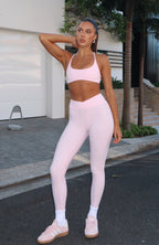 Ready Set Go Cross Front Leggings Ballet Pink