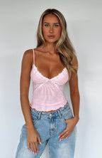 Sweet Sensation Cami Top Pink