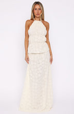 Slay Today Halter Top Cream